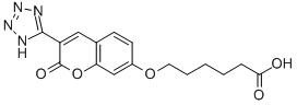 CAS#: 103876-52-4, 6-[2-Oxo-3-(2H-Tetrazol-5-Yl)Chromen-7-Yl]Oxyhexanoic Acid