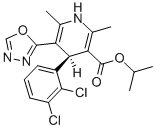 CAS 登录号：103946-15-2， 丙-2-基(4S,5Z)-4-(2,3-二氯苯基)-2,6-二甲基-5-(3H-1,3,4-恶二唑-2-亚基)-4H-吡啶-3-羧酸酯