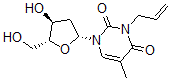 CAS#: 103951-14-0, 1-[(2R,4S,5R)-4-Hydroxy-5-(Hydroxymethyl)Oxolan-2-Yl]-5-Methyl-3-Prop-2-Enylpyrimidine-2,4-Dione