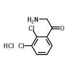 CAS 登录号：103999-44-6， 2-氨基-1-(2,3-二氯苯基)乙酮盐酸盐(1:1)
