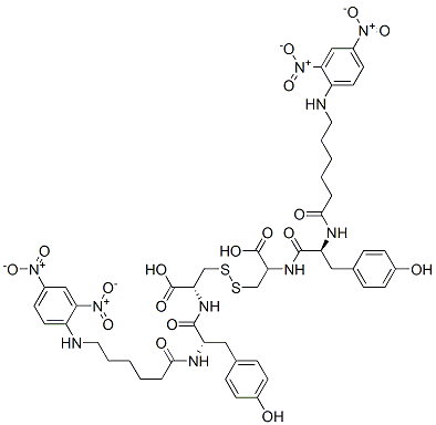 CAS 登录号：104077-25-0， N-(6-((2,4-二硝基苯基)氨基)-1-氧代己基)-L-酪氨酰-L-半胱氨酸(2-2')-二硫醚