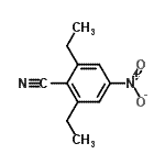 CAS#: 104216-34-4, 2,6-Diethyl-4-Nitro-Benzonitrile
