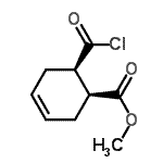 CAS 登录号：104265-89-6， 甲基(1S,6R)-6-(氯甲酰基)-3-环己烯-1-羧酸酯