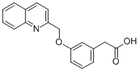 CAS#: 104325-55-5, 2-[3-(Quinolin-2-Ylmethoxy)Phenyl]Acetic Acid
