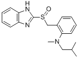 CAS 登录号：104340-86-5， 2-(1H-苯并咪唑-2-基亚磺酰甲基)-N-甲基-N-(2-甲基丙基)苯胺