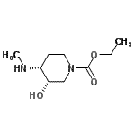 CAS#: 104605-15-4, Ethyl (3S,4R)-3-Hydroxy-4-(Methylamino)-1-Piperidinecarboxylate