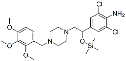 CAS#: 104672-12-0, 2,6-Dichloro-4-[2-[4-[(2,3,4-Trimethoxyphenyl)Methyl]Piperazin-1-Yl]-1-Trimethylsilyloxyethyl]Aniline