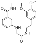 CAS#: 104775-36-2, 3-[[2-[2-(3,4-Dimethoxyphenyl)Ethylamino]-2-Oxoethyl]Amino]-N-Methylbenzamide