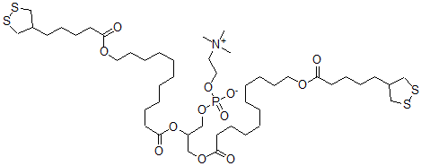CAS#: 104778-79-2, 2,3-Bis[12-[5-(Dithiolan-4-Yl)Pentanoyloxy]Dodecanoyloxy]Propyl 2-Trimethylazaniumylethyl Phosphate