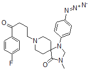 CAS#: 104820-55-5, 1-(4-Azidophenyl)-8-[4-(4-Fluorophenyl)-4-Oxobutyl]-3-Methyl-1,3,8-Triazaspiro[4.5]Decan-4-One