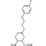 CAS 登录号：104860-26-6， 1-[3-(4-氟苯氧基)丙基]-3-甲氧基-4-哌啶胺