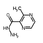 CAS 登录号：104893-68-7， 3-甲基-2-吡嗪甲酰肼