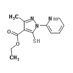 CAS#: 104909-31-1, Ethyl 3-Methyl-1-(2-Pyridinyl)-5-Sulfanyl-1H-Pyrazole-4-Carboxylate