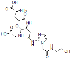 CAS 登录号：104939-14-2， (2S)-2-氨基-5-[[(2R)-1-(羧甲基氨基)-3-[[1-[2-(2-羟基乙基氨基)-2-氧代乙基]咪唑-2-基]氨基]硫基-1-氧代丙烷-2-基]氨基]-5-氧代戊酸