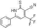 CAS#: 104960-49-8, 6-Phenyl-2-Thioxo-4-(Trifluoromethyl)-1,2-Dihydro-3-Pyridinecarbonitrile