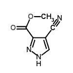 CAS#: 105020-45-9, Methyl 4-Cyano-1H-Pyrazole-3-Carboxylate