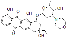 CAS#: 105026-51-5, 9-Ethyl-4,6,9-Trihydroxy-7-(5-Hydroxy-6-Methyl-4-Morpholin-4-Yloxan-2-Yl)Oxy-8,10-Dihydro-7H-Tetracene-5,12-Dione