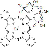 CAS#: 105155-90-6, 29H,31H-Phthalocyanine-1,2,3,4-Tetrasulfonic Acid, Gallium Salt (1:1)