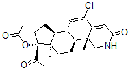 CAS#: 105165-23-9, [(1R,3aS,3bR,9aR,9bS,11aS)-1-Acetyl-5-Chloro-9A,11alpha-Dimethyl-7-Oxo-3,3a,3b,8,9,9B,10,11-Octahydro-2H-Indeno[4,5-h]Isoquinolin-1-Yl] Acetate