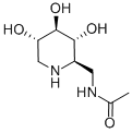 CAS#: 105265-96-1, N-[(3S,4R,5R,6R)-4,5-Dihydroxy-6-(Hydroxymethyl)-3-Piperidinyl]-Acetamide