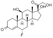 CAS#: 1053-58-3, (6S,8S,9S,10R,11S,13S,14S,17R)-6-Fluoro-11,17-Dihydroxy-17-(2-Hydroxyacetyl)-10,13-Dimethyl-2,6,7,8,9,11,12,14,15,16-Decahydro-1H-Cyclopenta[a]Phenanthren-3-One