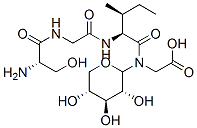 CAS#: 105678-35-1, 2-[[(2S,3S)-2-[[2-[[(2S)-2-Amino-3-[(2R,3R,4S,5R)-3,4,5-Trihydroxyoxan-2-Yl]Oxypropanoyl]Amino]Acetyl]Amino]-3-Methylpentanoyl]Amino]Acetic Acid