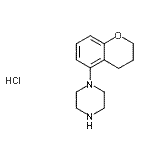 CAS 登录号：105684-90-0， 1-(3,4-二氢-2H-苯并吡喃-5-基)哌嗪盐酸盐(1:1)