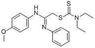 CAS#: 105858-88-6, [2-(4-Methoxyphenyl)Imino-2-(Phenylamino)Ethyl] Diethylaminomethanedithioate