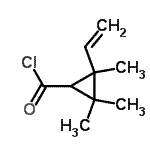 CAS 登录号：105955-14-4， 2,2,3-三甲基-3-乙烯基环丙烷羰基氯化物