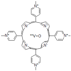 CAS 登录号：106049-21-2， Vandyl(II) 5,10,15,20-Tetra(4-Methylpyridinium)Porphyrin