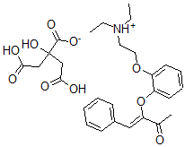 CAS#: 106063-68-7, (Z)-3-(2-(2-(Diethylamino)ethoxy)phenoxy)-4-phenyl-3-buten-2-one citrate