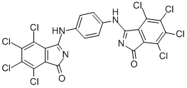 CAS#: 106276-80-6, Reaction product of 2,3,4,5-tetrachloro-6-cyano-benzoic acid methyl ester with sodium methylate and 1,4-benzenediamine