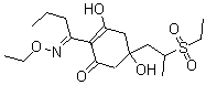 CAS 登录号：106613-06-3， 2-[1-(乙氧基亚氨基)丁基]-5-[2-(乙基磺酰基)丙基]-3,5-二羟基-2-环己烯-1-酮