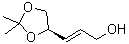 CAS 登录号：106757-57-7， (2E)-3-[(4R)-2,2-二甲基-1,3-二氧戊环-4-基]-2-丙烯-1-醇