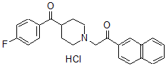 CAS#: 107025-80-9, 2-[4-(4-Fluorobenzoyl)Piperidin-1-Yl]-1-Naphthalen-2-Ylethanone Hydrochloride