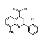 CAS#: 107027-38-3, 2-(2-Chlorophenyl)-8-Methyl-4-Quinolinecarboxylic Acid