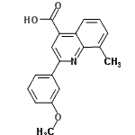 CAS#: 107027-41-8, 2-(3-Methoxyphenyl)-8-Methyl-4-Quinolinecarboxylic Acid