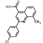 CAS#: 107027-43-0, 2-(4-Chlorophenyl)-8-Methyl-4-Quinolinecarboxylic Acid