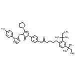 CAS#: 107047-28-9, 4-[2,4-Bis(2-Methyl-2-Butanyl)Phenoxy]-N-{4-[4-{[1-(4-Hydroxyphenyl)-1H-Tetrazol-5-Yl]Sulfanyl}-5-Oxo-3-(1-Pyrrolidinyl)-4,5-Dihydro-1H-Pyrazol-1-Yl]Phenyl}Butanamide