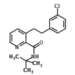 CAS#: 107285-30-3, 3-[2-(3-Chlorophenyl)Ethyl]-N-(2-Methyl-2-Propanyl)-2-Pyridinecarboxamide