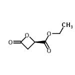 CAS 登录号：107285-64-3， 乙基(2R)-4-氧代-2-氧杂环丁烷羧酸酯
