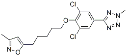 CAS#: 107311-86-4, 5-[3,5-Dichloro-4-[5-(3-Methyl-1,2-Oxazol-5-Yl)Pentoxy]Phenyl]-2-Methyltetrazole