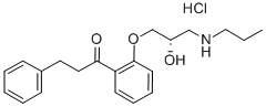 CAS 登录号：107381-36-2， 1-[2-[(2S)-2-羟基-3-丙基氨基丙氧基]苯基]-3-苯基丙烷-1-酮盐酸盐