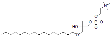 CAS#: 107560-67-8, (3-Hexadecoxy-2-Hydroxy-2-Methylpropyl) 2-Trimethylazaniumylethyl Phosphate