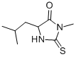 CAS#: 1076-72-8, 3-Methyl-5-(2-Methylpropyl)-2-Sulfanylideneimidazolidin-4-One