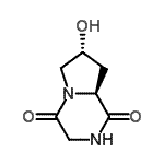 CAS 登录号：107676-54-0， (7R,8aS)-7-羟基六氢吡咯并[1,2-a]吡嗪-1,4-二酮