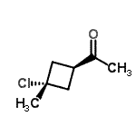 CAS#: 107693-41-4, 1-(trans-3-Chloro-3-Methylcyclobutyl)Ethanone