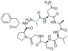 CAS#: 107729-99-7, (2S)-2-[[(2S)-2-Aminopropanoyl]Amino]-N-[(2S)-1-[[(2S)-1-[[(2S)-1,3-Dioxo-1-[[2-Oxo-2-[(2S)-2-[[(2S)-1-Oxo-3-Phenylpropan-2-Yl]Carbamoyl]Pyrrolidin-1-Yl]Ethyl]Amino]Propan-2-Yl]Amino]-3-Methyl-1-Oxobutan-2-Yl]Amino]-1-Oxopropan-2-Yl]Butanediamide