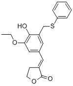 CAS#: 107788-12-5, (3E)-3-[[3-Ethoxy-4-Hydroxy-5-(Phenylsulfanylmethyl)Phenyl]Methylidene]Oxolan-2-One