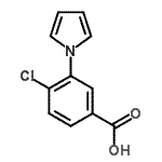 CAS#: 107946-72-5, 4-Chloro-3-(1H-Pyrrol-1-Yl)Benzoic Acid